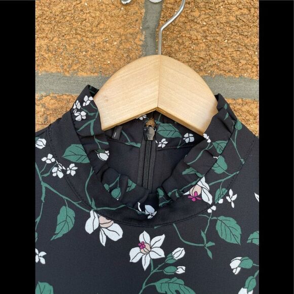 Hallhuber Mock-Neck Floral Dress 6 - Picture 6 of 14